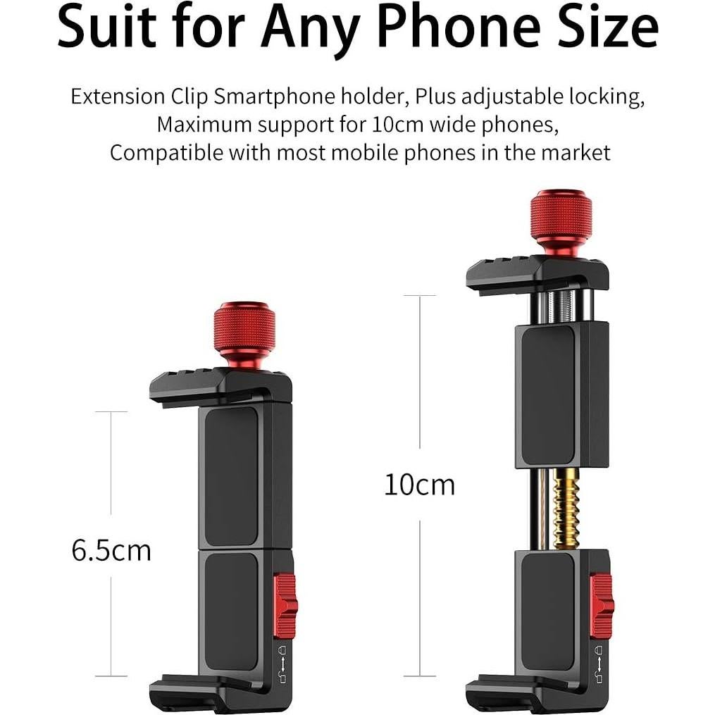 Soporte de trípode PICTRON ST-14 para celular 360° aluminio