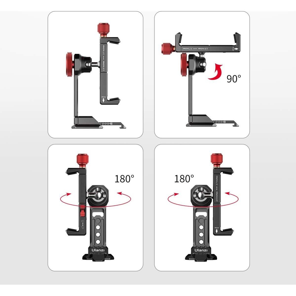 Soporte de trípode PICTRON ST-14 para celular 360° aluminio