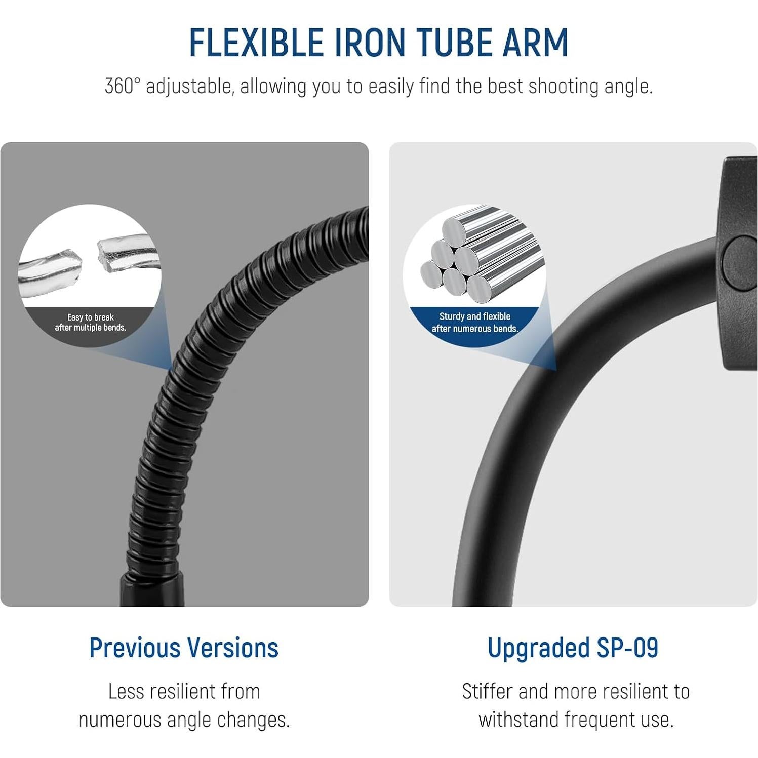 Soporte Flexible para Teléfono NEEWER SP-09 360° con Zapata Fría