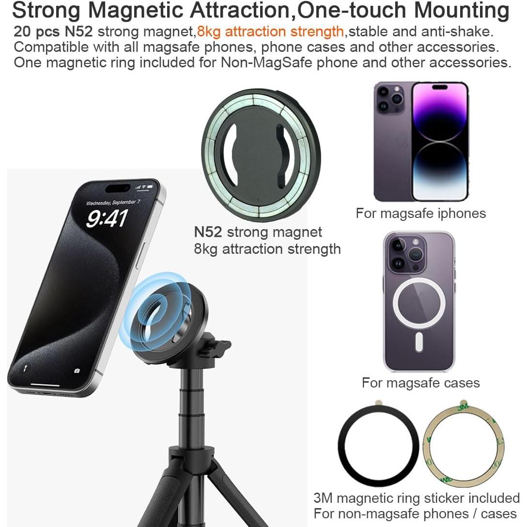 Adaptador de Montaje Magnético DEKEENSTAR para Teléfono MagSafe