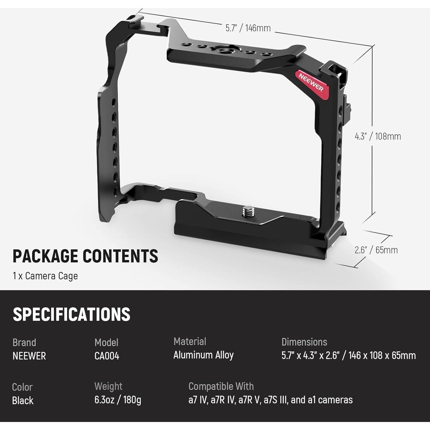 Jaula Completa para Cámara NEEWER CA004 Compatible con Sony