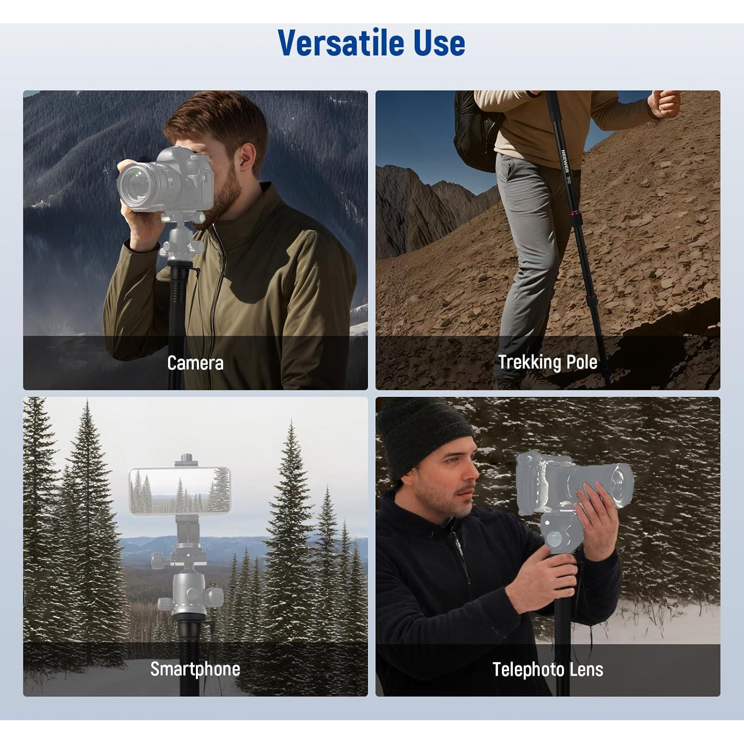 Monopie NEEWER TP42 de Aluminio 66.5" para Cámara DSLR