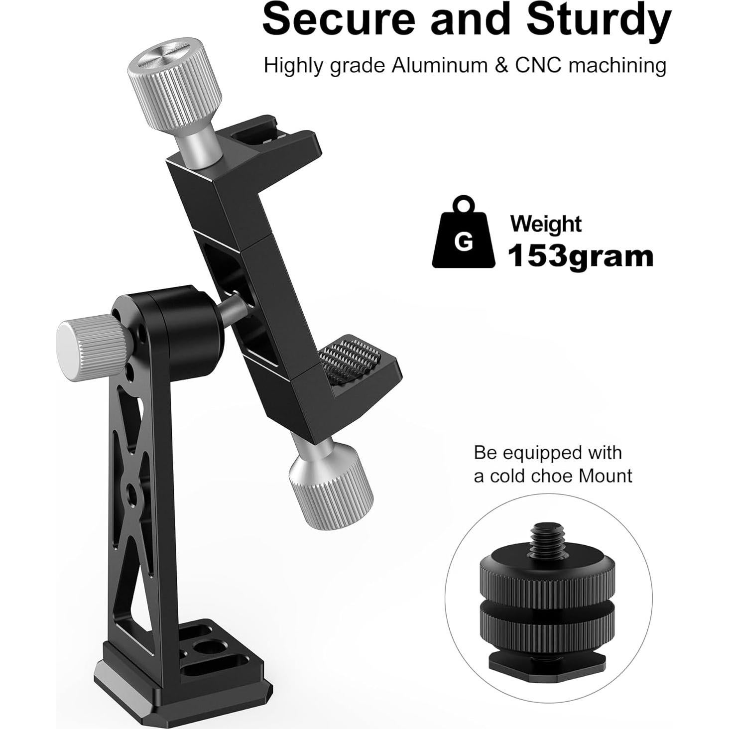 Soporte de trípode Peastrex para celular con cabezal de bola 360°
