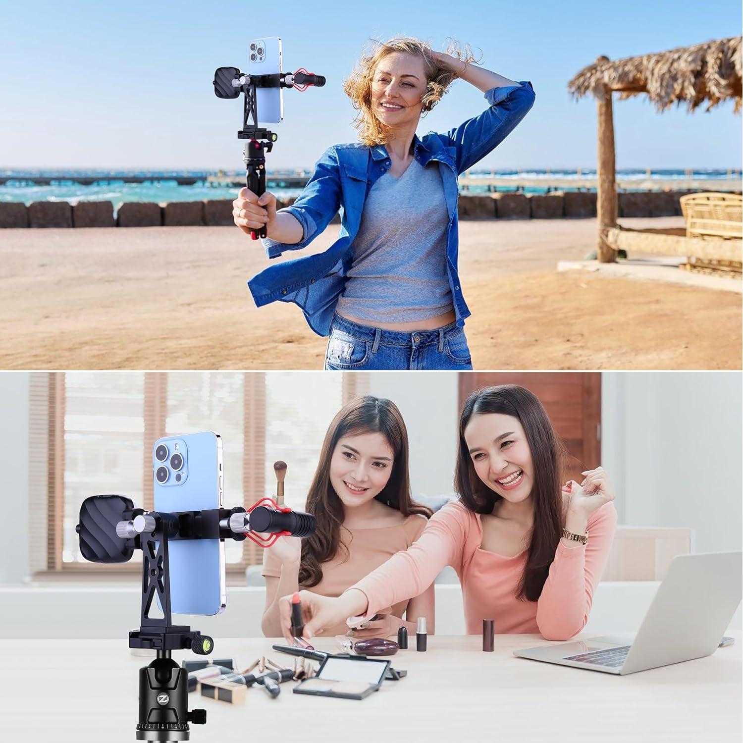 Soporte de trípode Peastrex para celular con cabezal de bola 360°