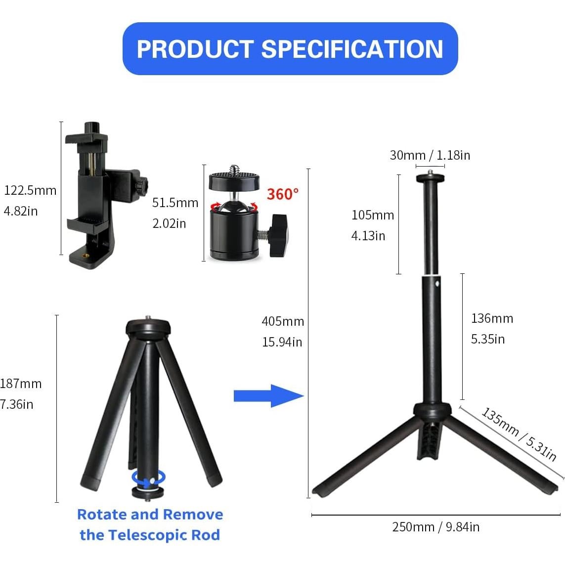 Teleprompter Neewer para iPhone y Android, 50.8 cm