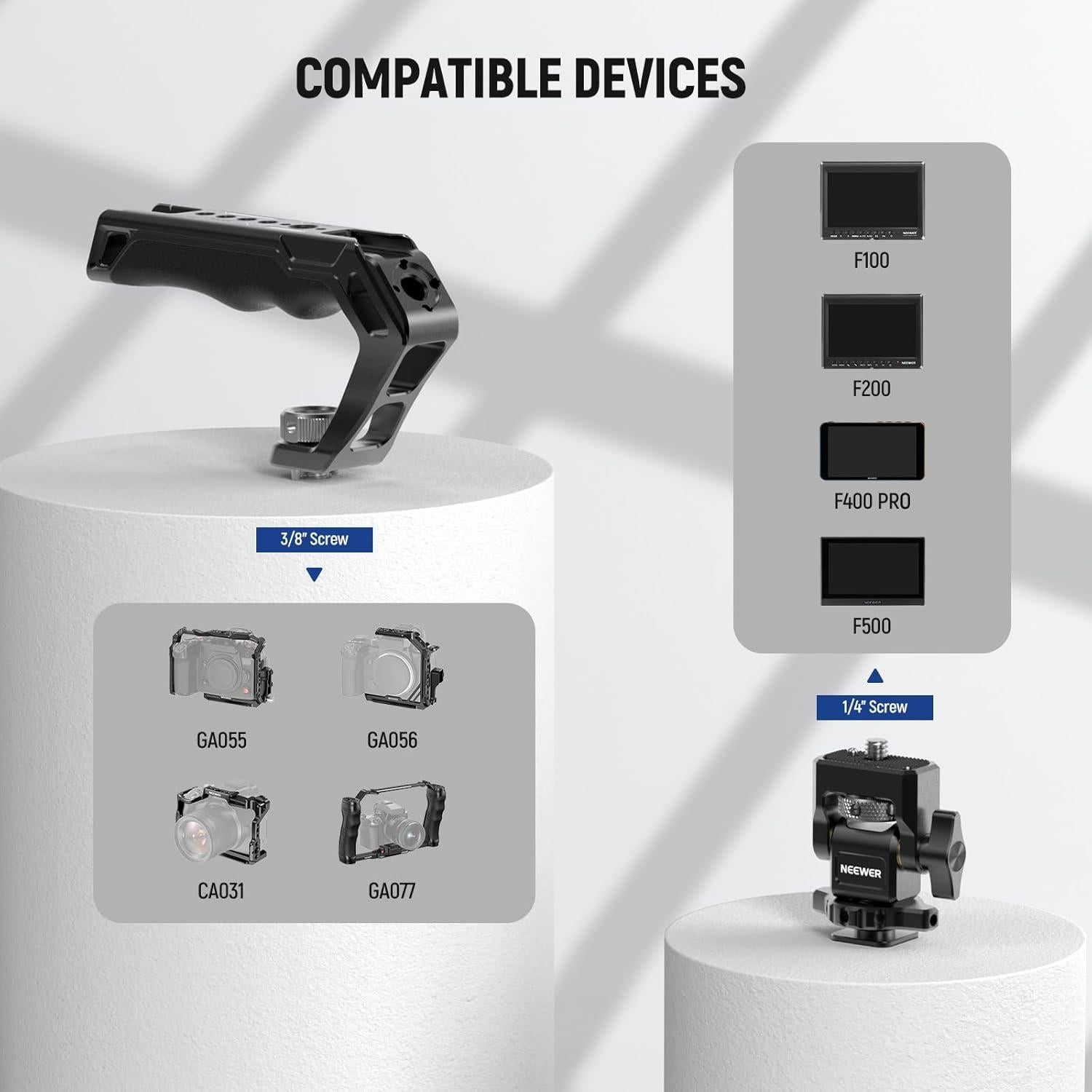 Mango Superior y Soporte para Monitor NEEWER CA007 MA006