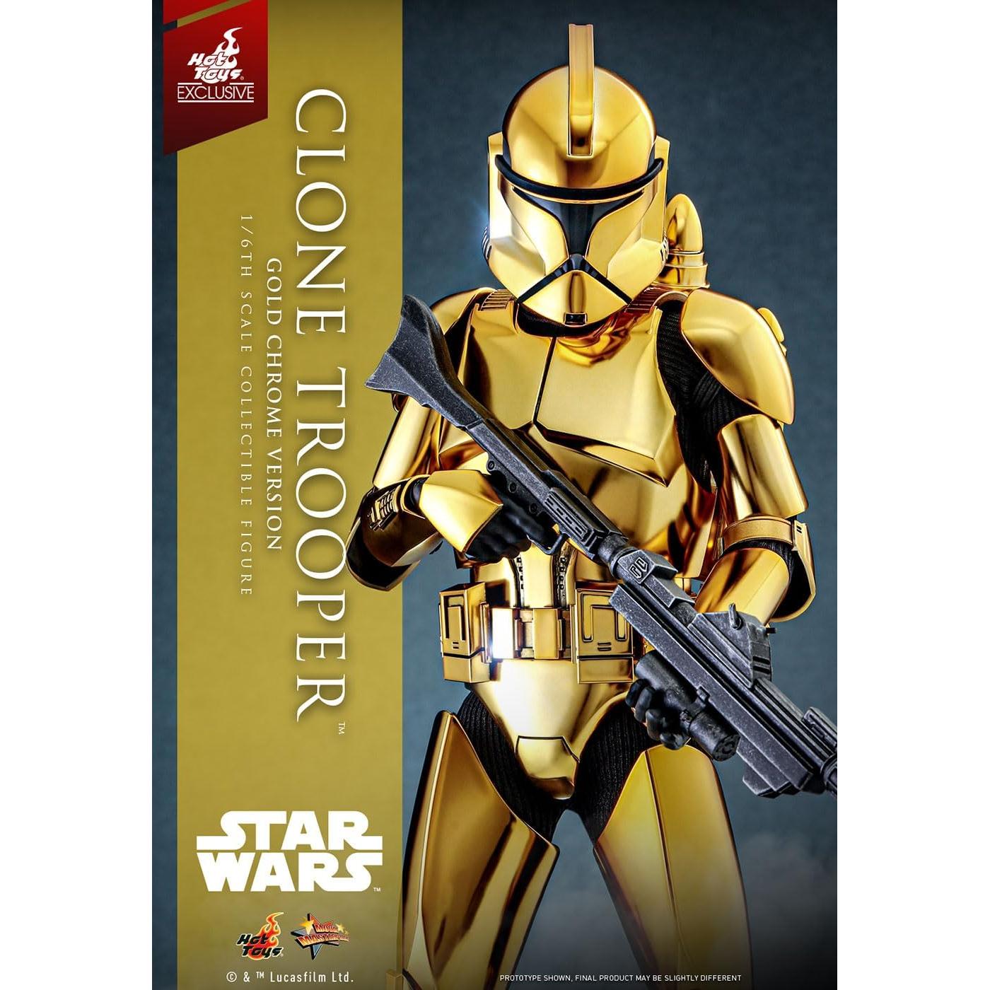 Clone Trooper (Gold Chrome Version) MMP Fully Poseable Exclusive Figure