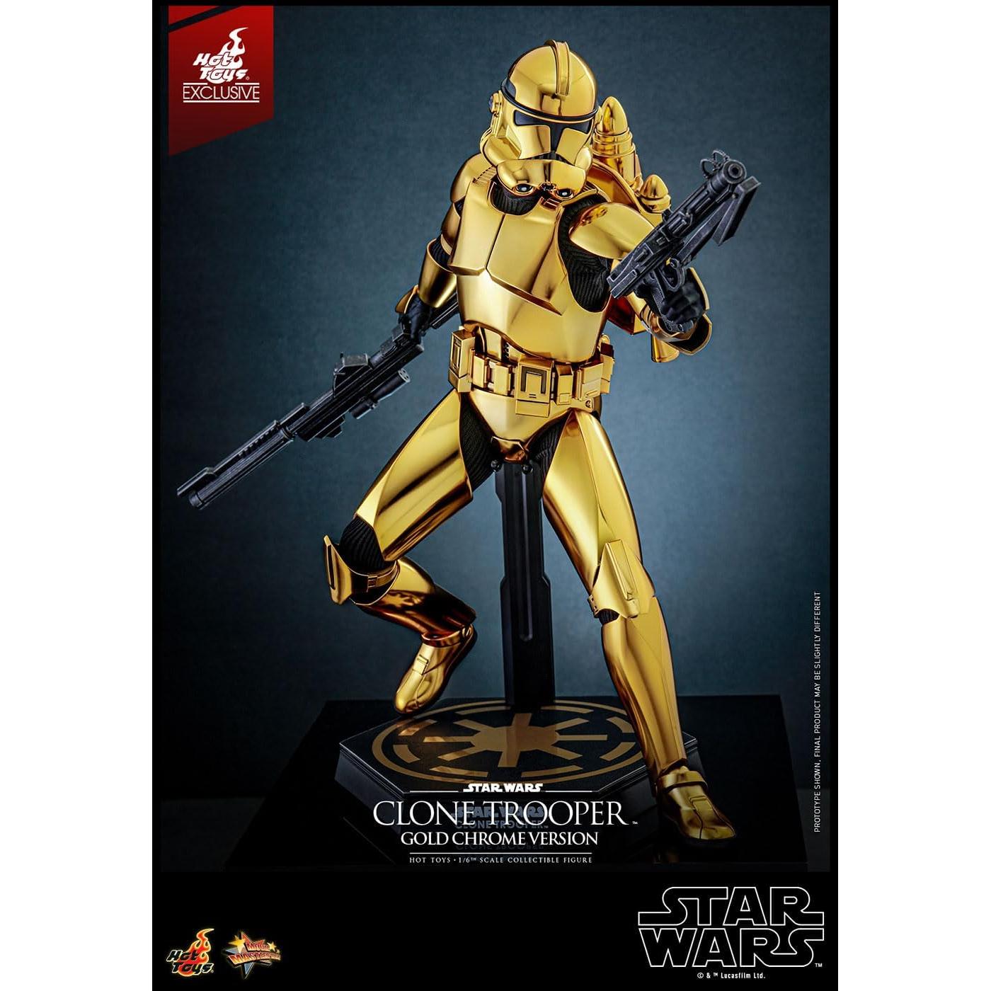 Clone Trooper (Gold Chrome Version) MMP Fully Poseable Exclusive Figure
