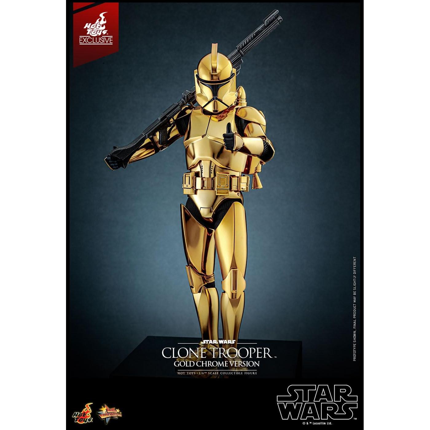 Clone Trooper (Gold Chrome Version) MMP Fully Poseable Exclusive Figure