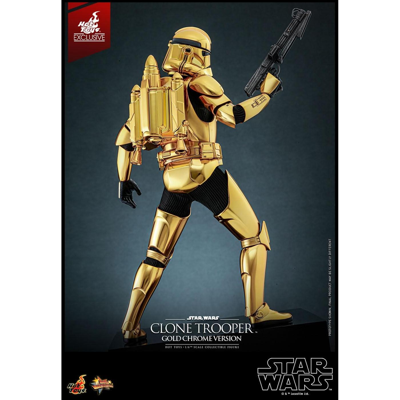 Clone Trooper (Gold Chrome Version) MMP Fully Poseable Exclusive Figure