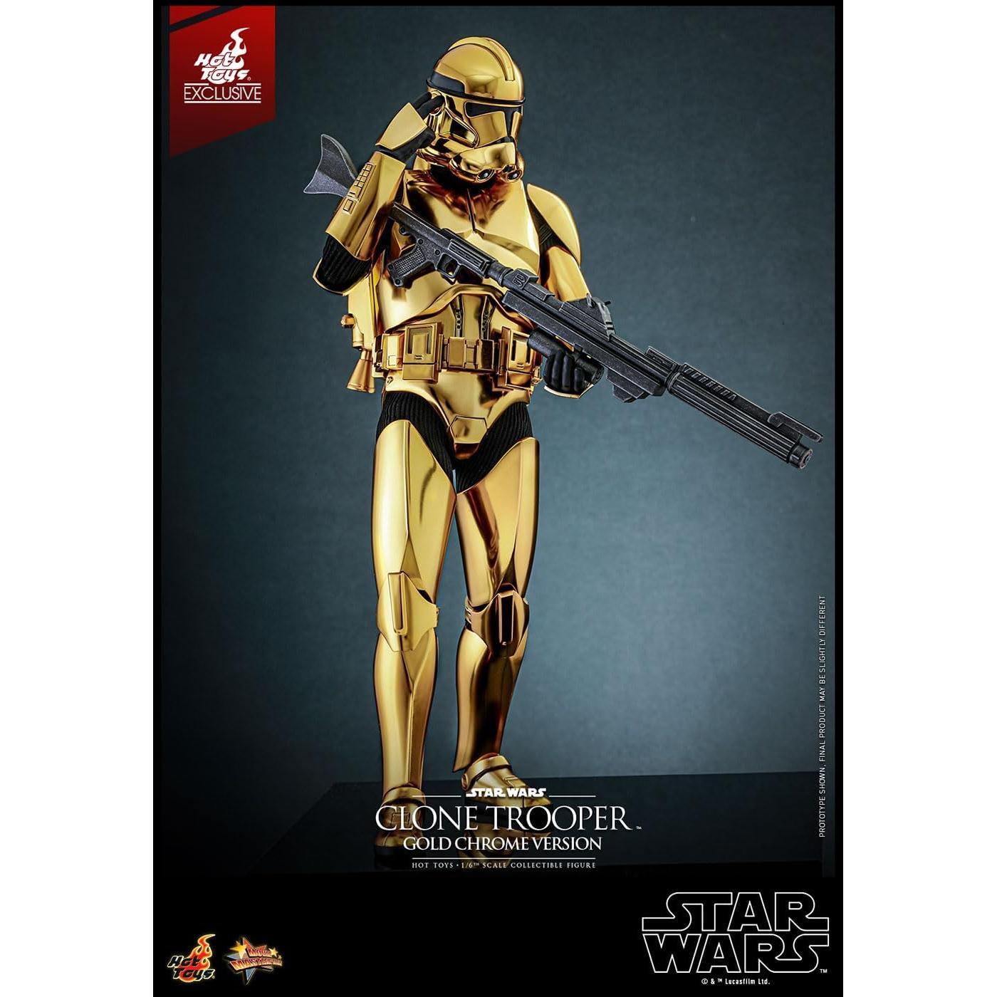 Clone Trooper (Gold Chrome Version) MMP Fully Poseable Exclusive Figure