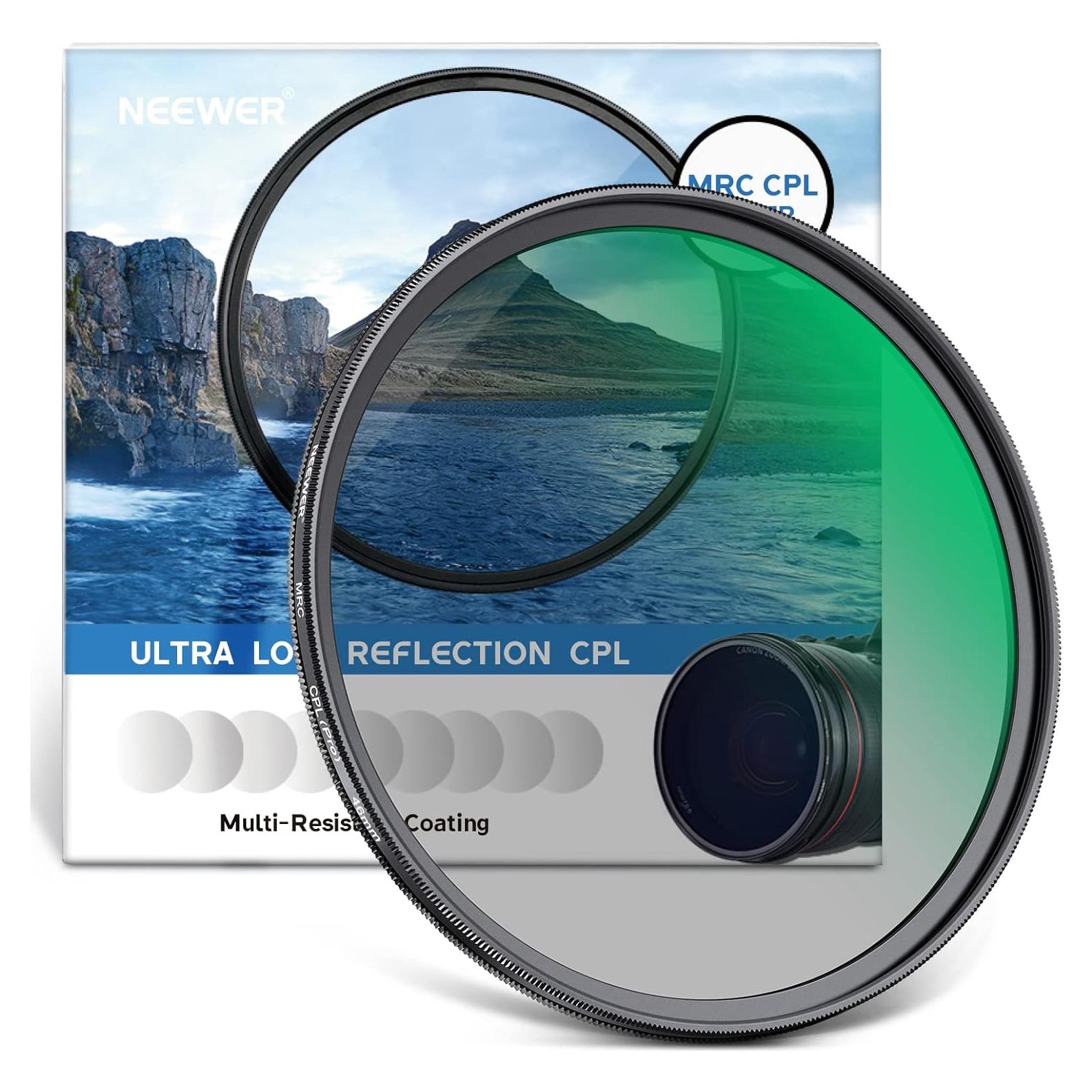 Filtro Polarizador Circular NEEWER 46mm MRC CPL Ultra Delgado