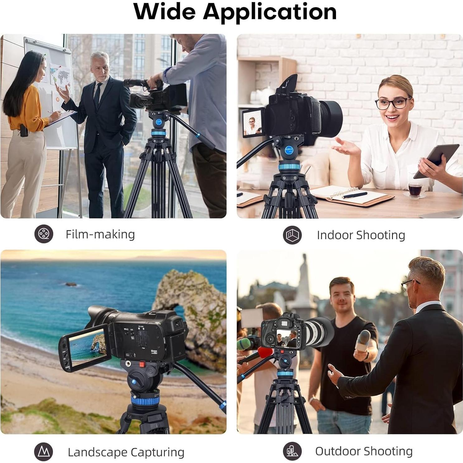 Trípode de Video SIRUI AM-25S 190cm Alta Resistencia