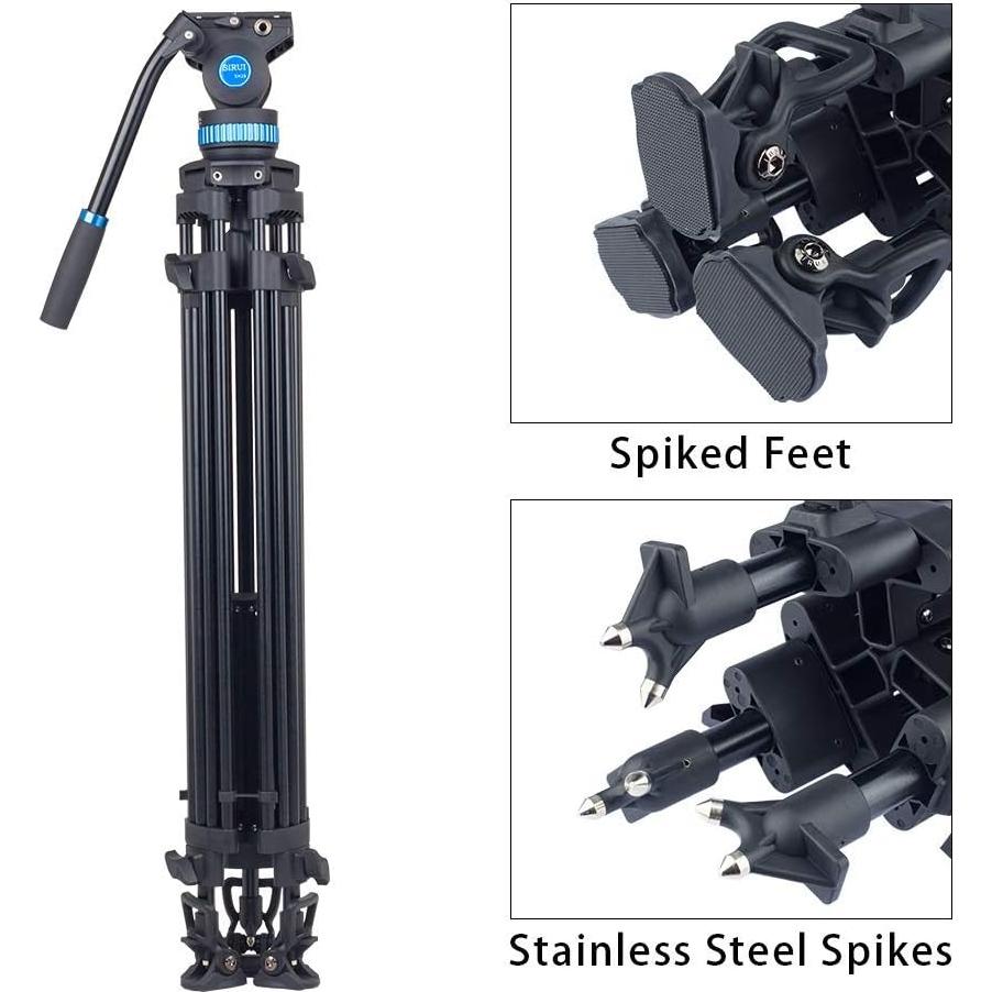 Trípode Profesional SIRUI SH-25 con Cabezal Fluido 10kg