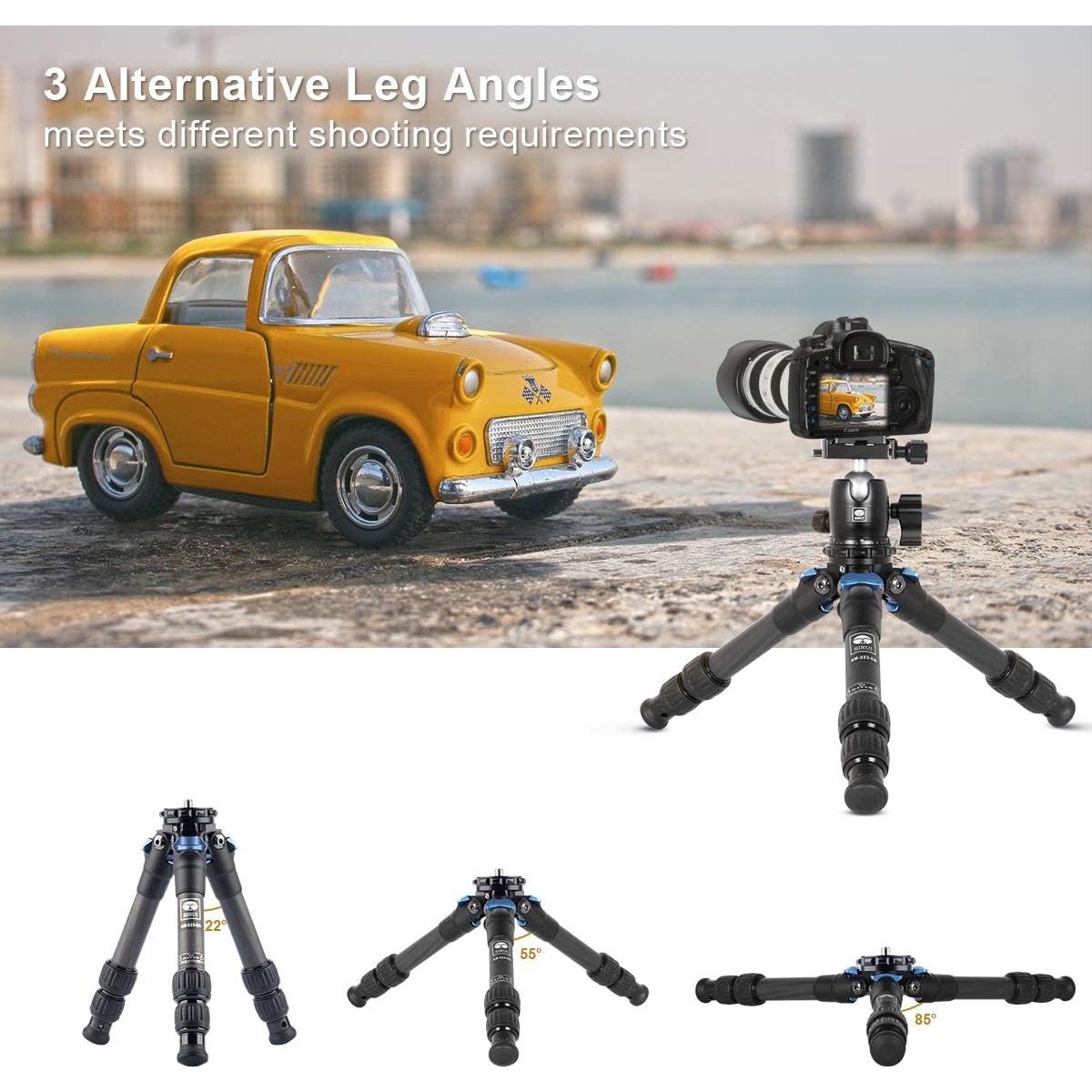 Trípode Mini SIRUI AM-223 de Fibra de Carbono 40.6cm