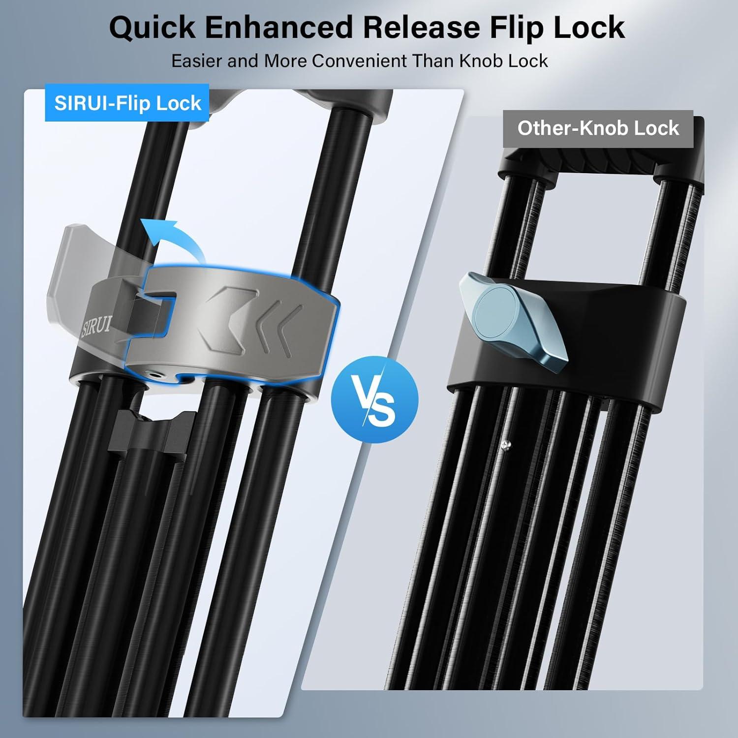 Trípode de Video SIRUI AVT-01 con Cabezal Fluido 360°