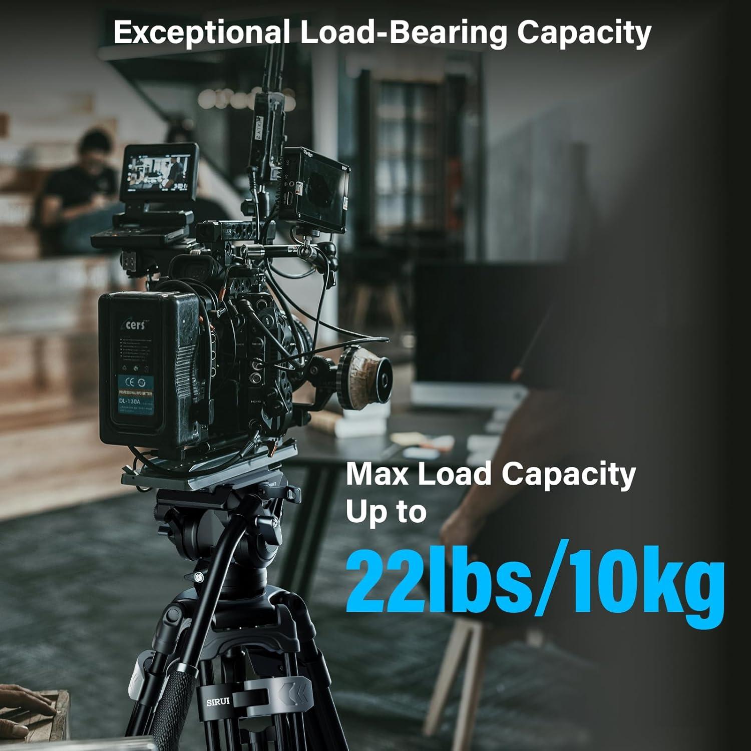 Trípode de Video SIRUI AVT-01 con Cabezal Fluido 360°