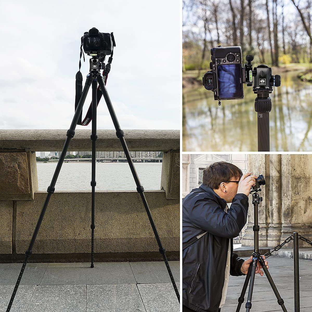 SIRUI AM-284 Camera Tripod Carbon Fiber Professional Tripod with K20X Ball Head Load 55lb (AM-284+K20X)