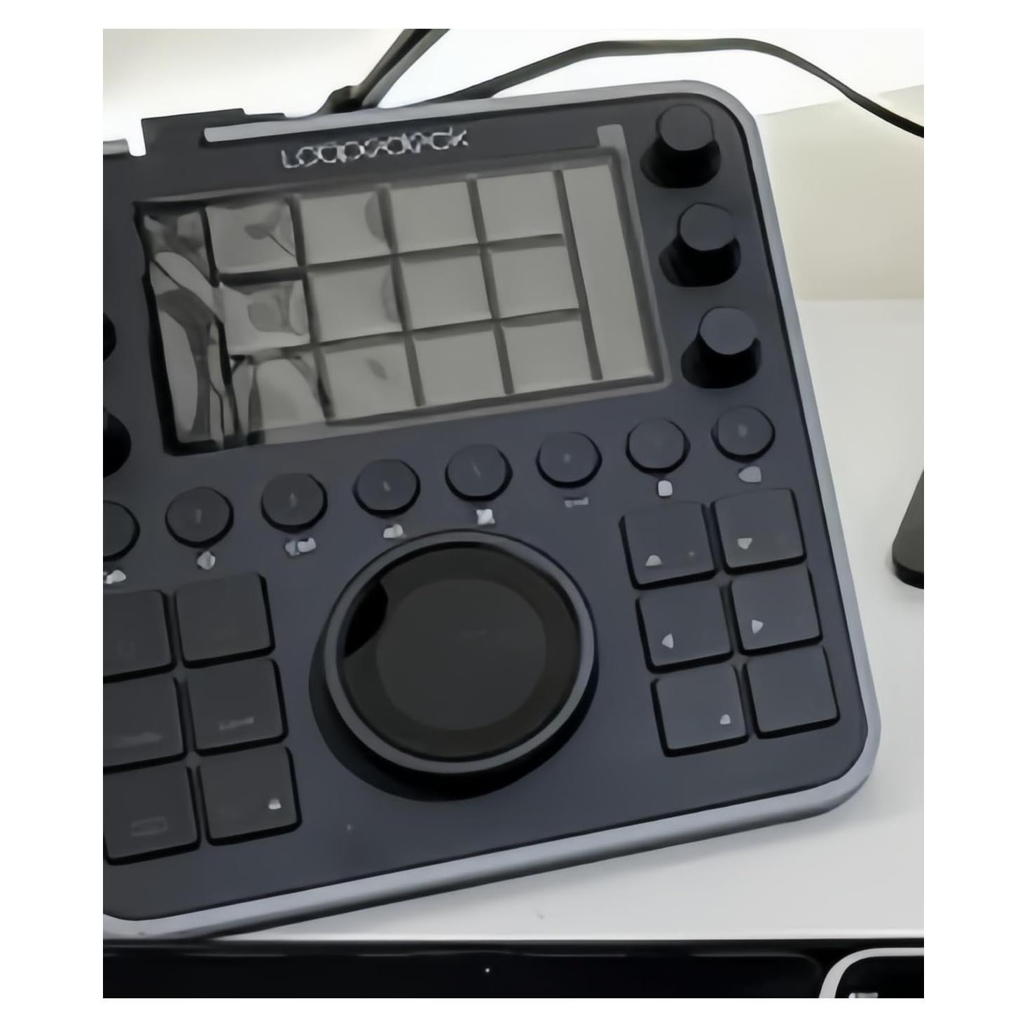 Soporte Loupedeck CT Ajustable 20° con 3 Ruedas Jog Gris