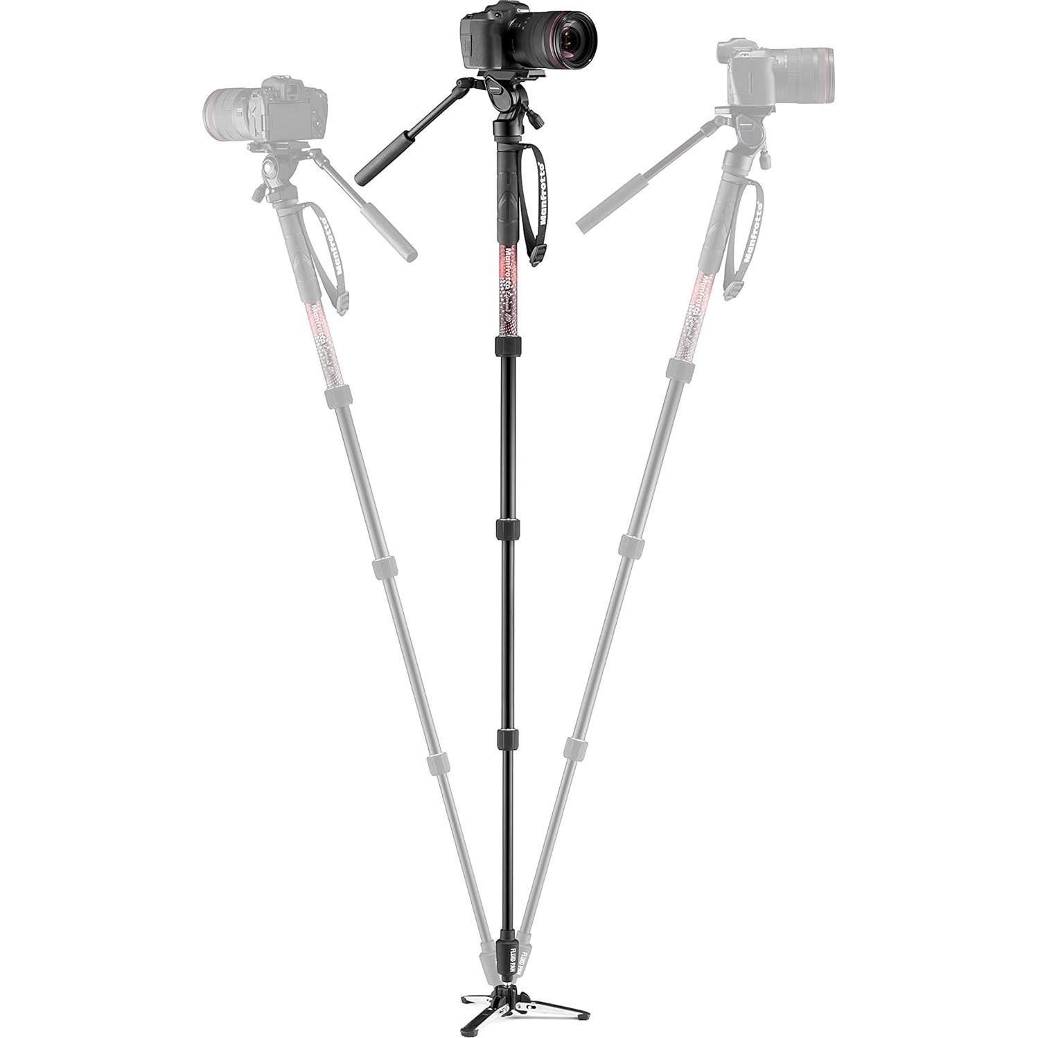 Monopod de Video Manfrotto Element MII 1kg 4kg Carga Rojo