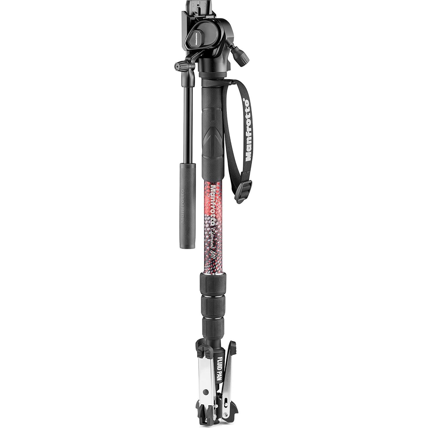Monopod de Video Manfrotto Element MII 1kg 4kg Carga Rojo
