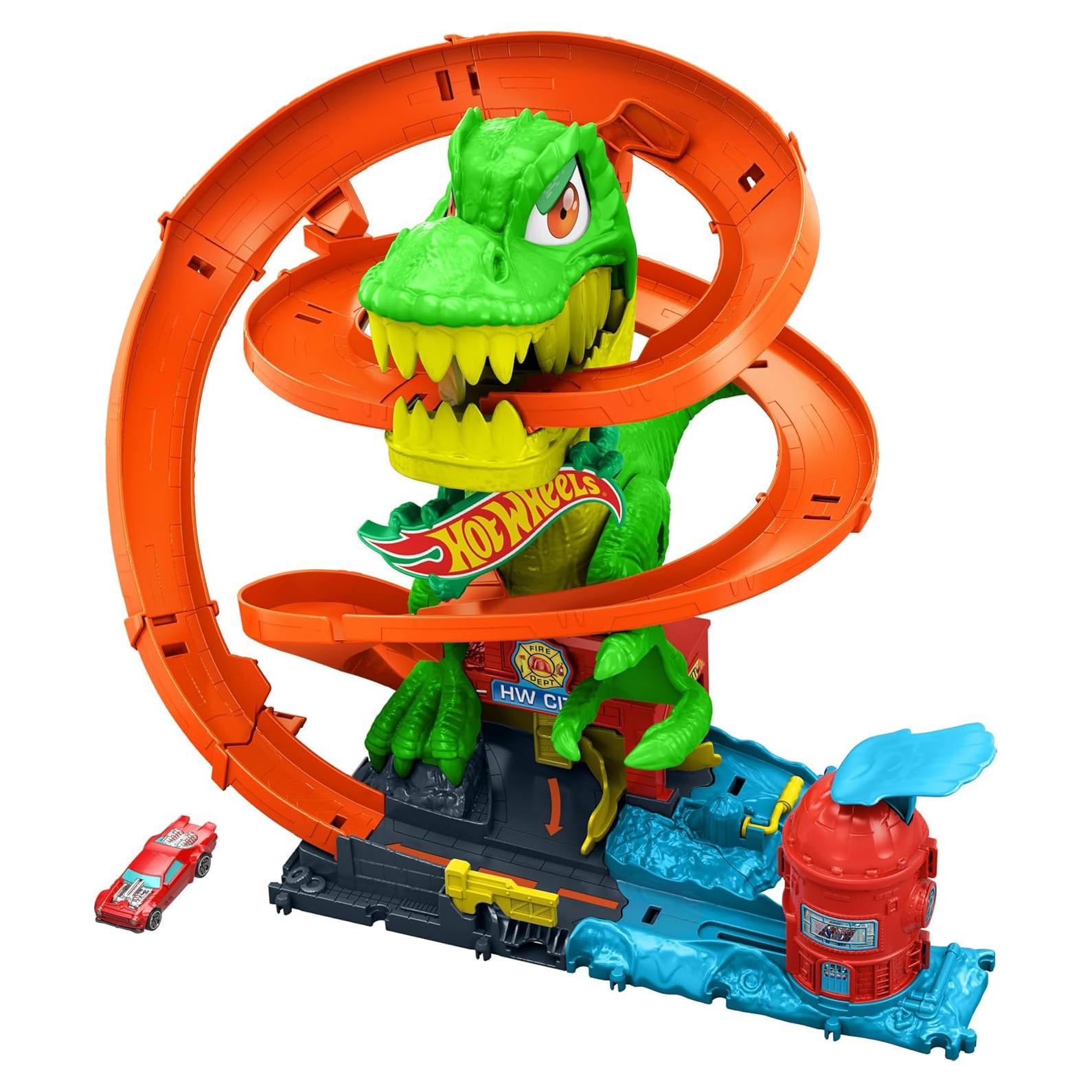 Juego de Pista Hot Wheels T-Rex Blaze 1:64 45,72 cm