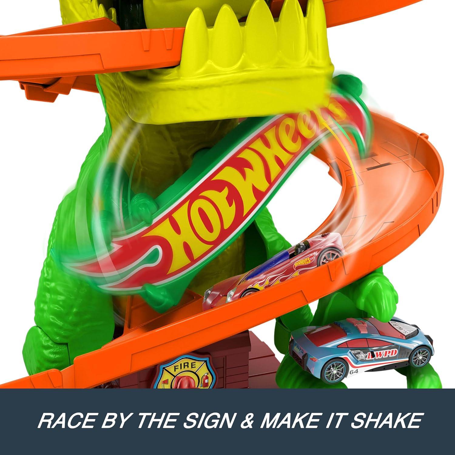 Juego de Pista Hot Wheels T-Rex Blaze 1:64 45,72 cm