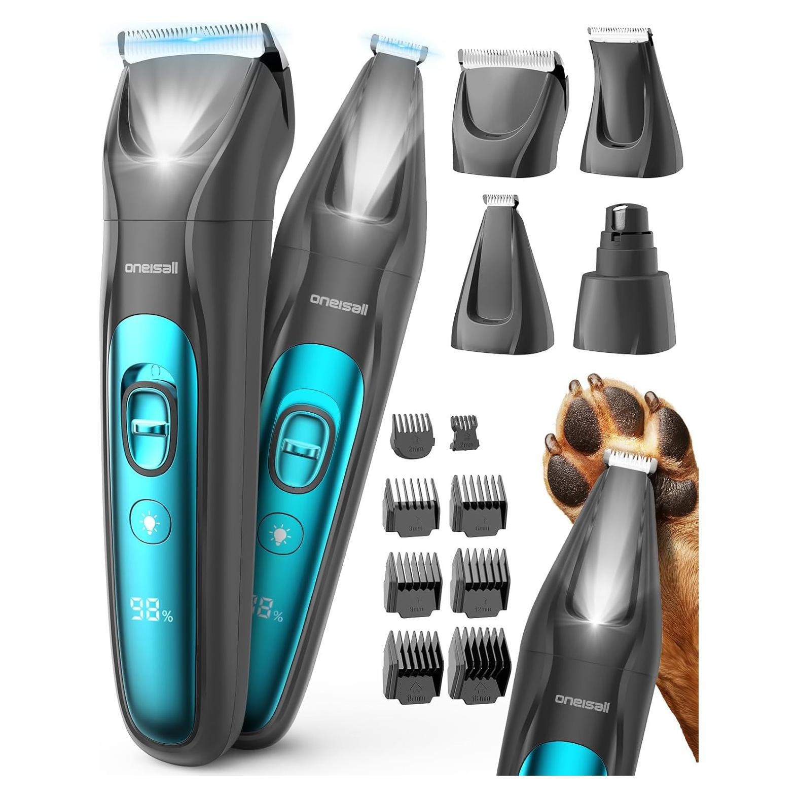 Cortapelos Inalámbrico 4 en 1 Oneisall para Perros 2000mAh