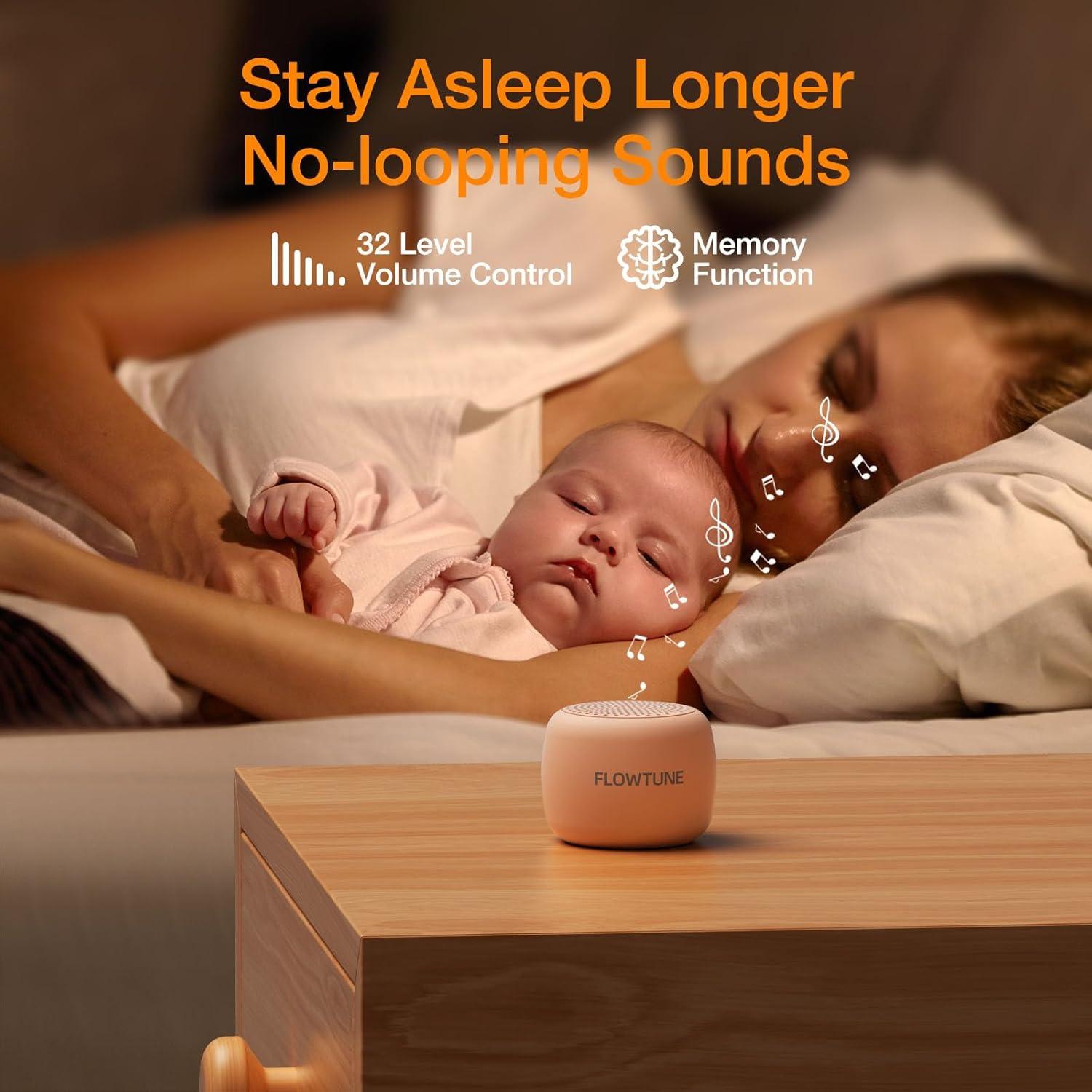 Máquina de Sonido Blanco Portátil FLOWTUNE B71 - 18 Sonidos