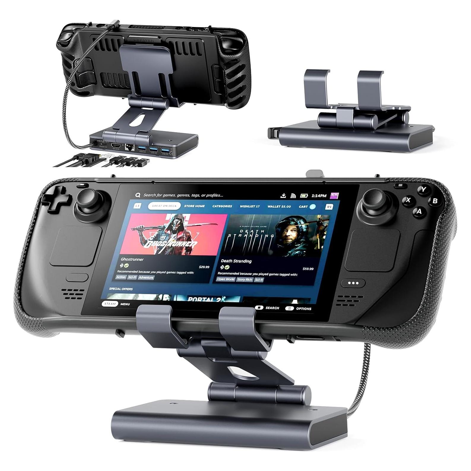 Dock 6-en-1 MEPATEM para Steam Deck OLED - HDMI 4K, 100W