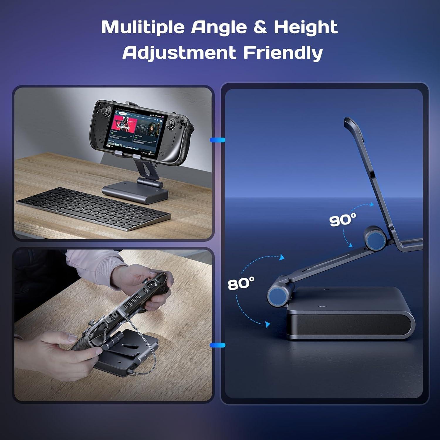 Dock 6-en-1 MEPATEM para Steam Deck OLED - HDMI 4K, 100W