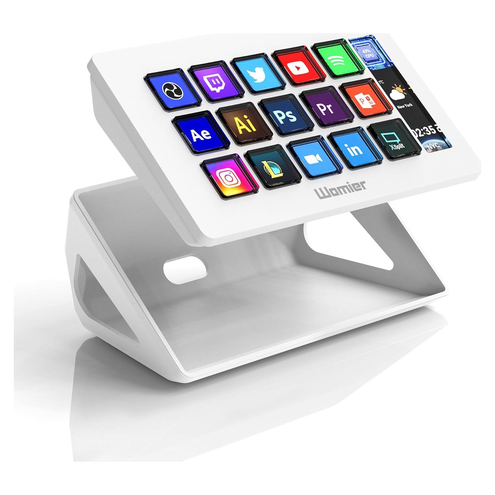 Controlador de Transmisión D15 COSTOM con 15 Teclas LCD Personalizables