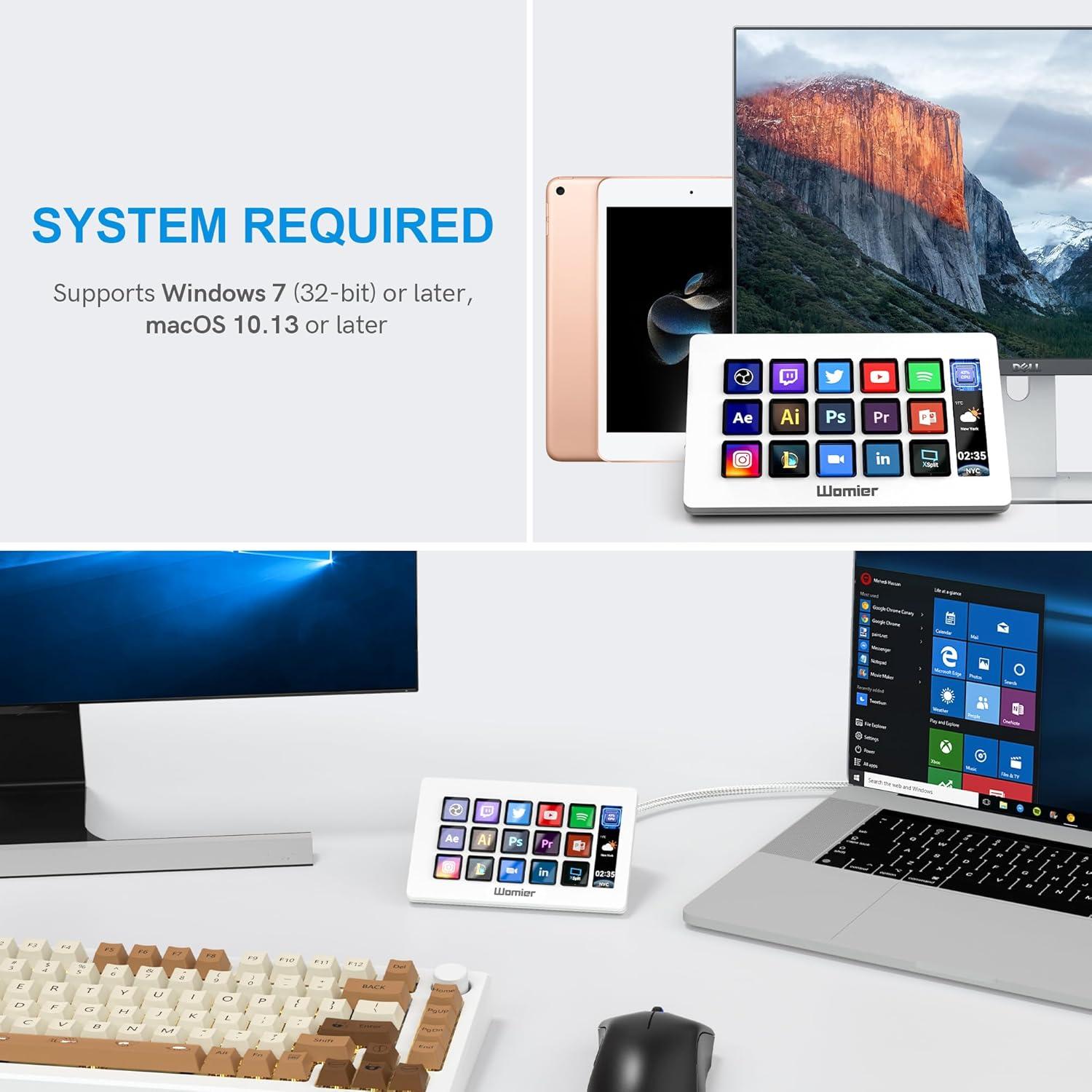 Controlador de Transmisión D15 COSTOM con 15 Teclas LCD Personalizables