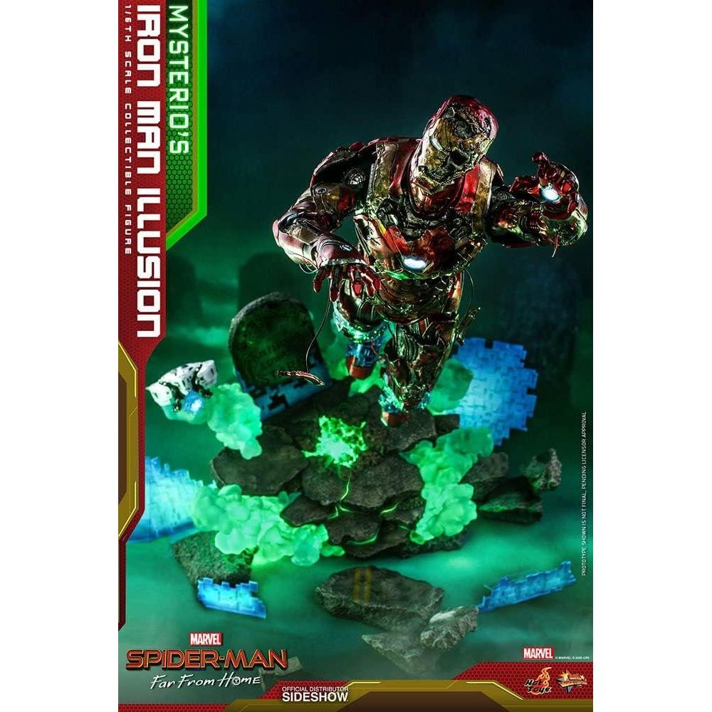 Figura de Acción Hot Toys Mysterio Ilusión Iron Man 32 cm