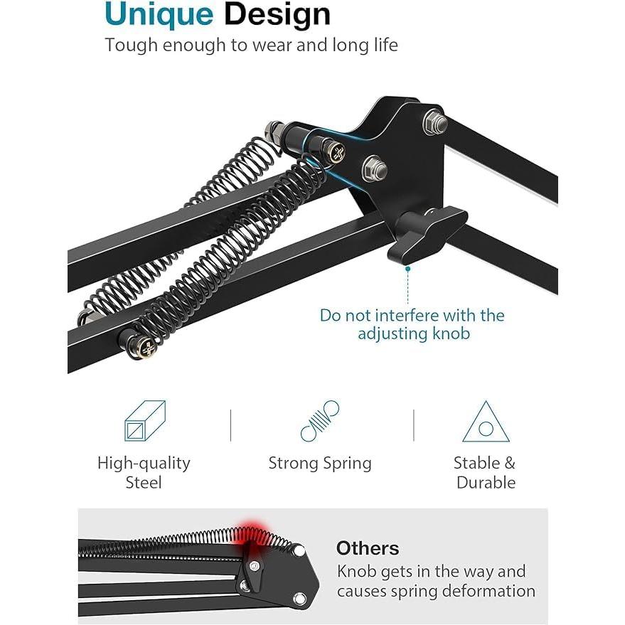 Soporte de Micrófono Boom IJESA para Blue Yeti y más, Negro