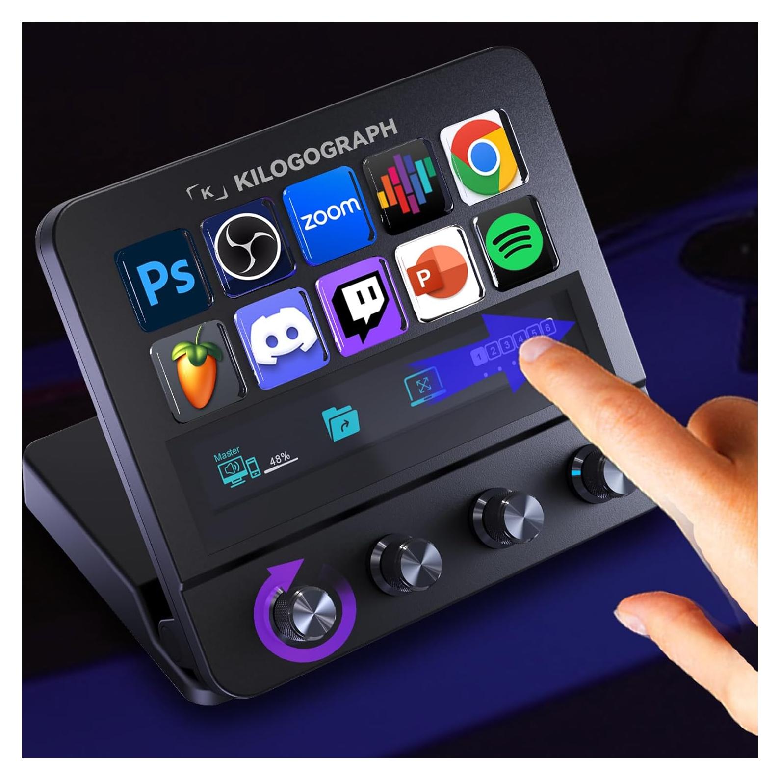 Dock de Transmisión N4E KILOGOGRAPH con 10 Botones y 4 Perillas