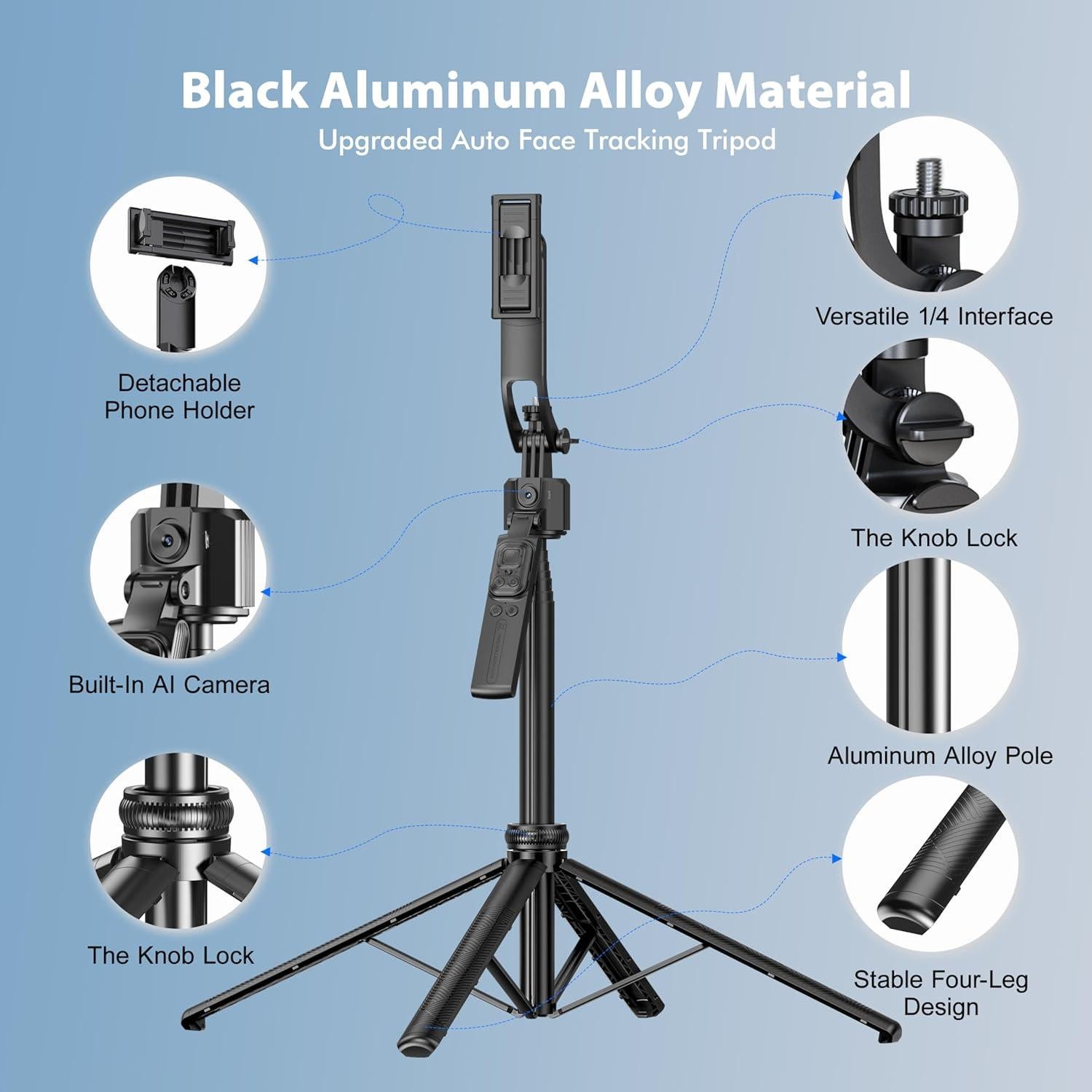 Trípode Auto Seguimiento de Cara Fourpillars 172.72 cm