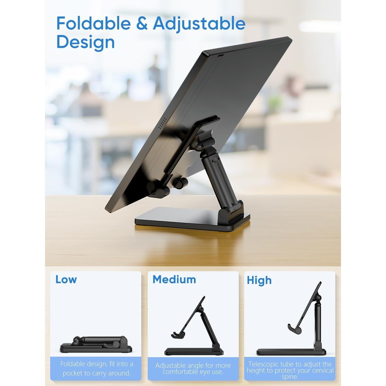 Soporte para Teléfono ARZOPA Ajustable Ergonomico Plegable