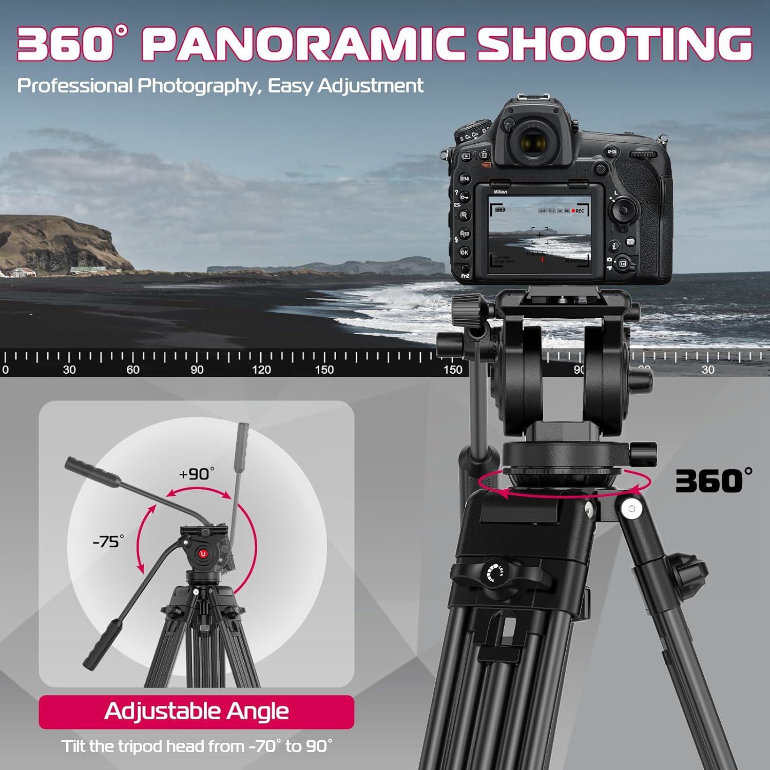 Trípode de Video ULANZI MT-81 Aluminio 155 cm 8 kg