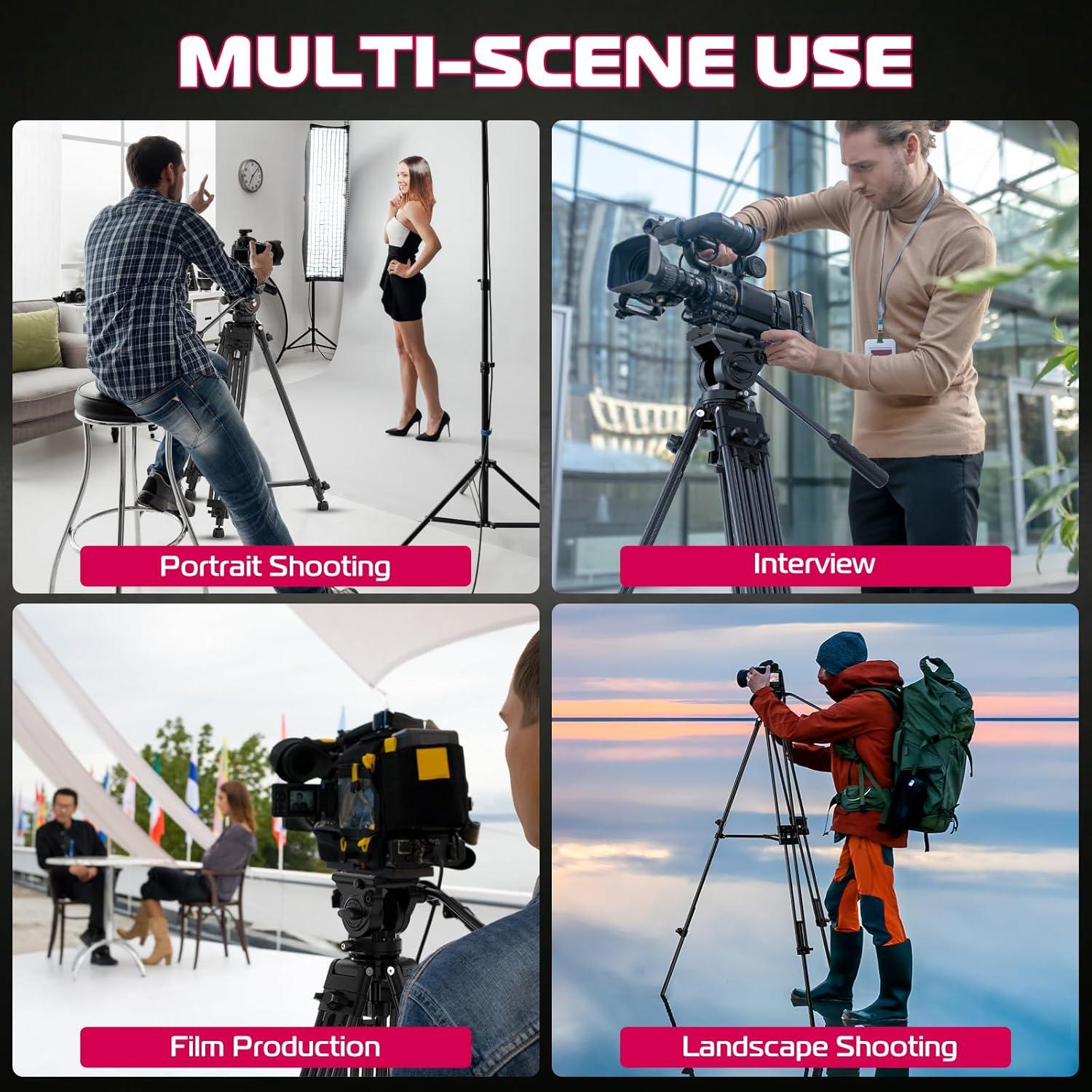 Trípode de Video ULANZI MT-81 Aluminio 155 cm 8 kg