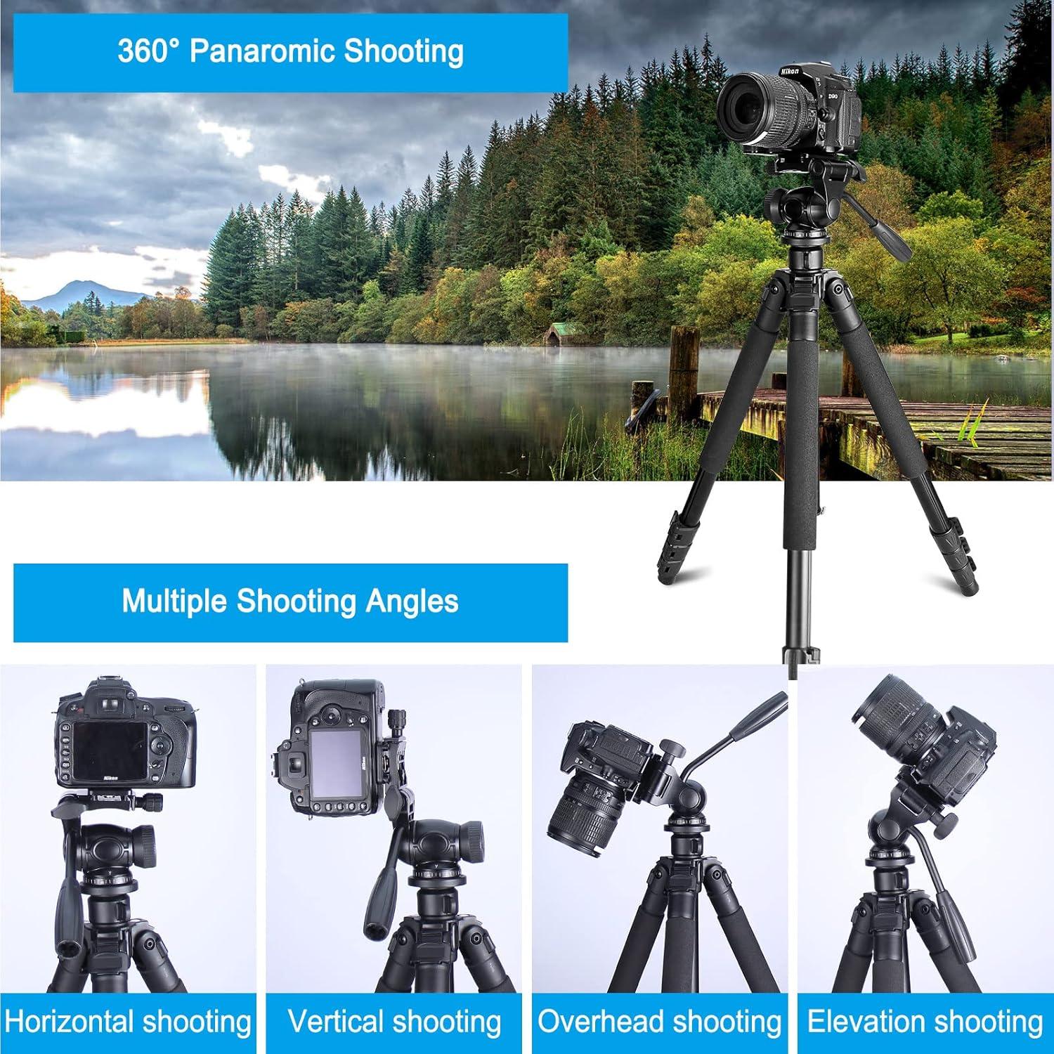 Trípode Portátil de Viaje Celticbird 58.4-164 cm para Cámaras