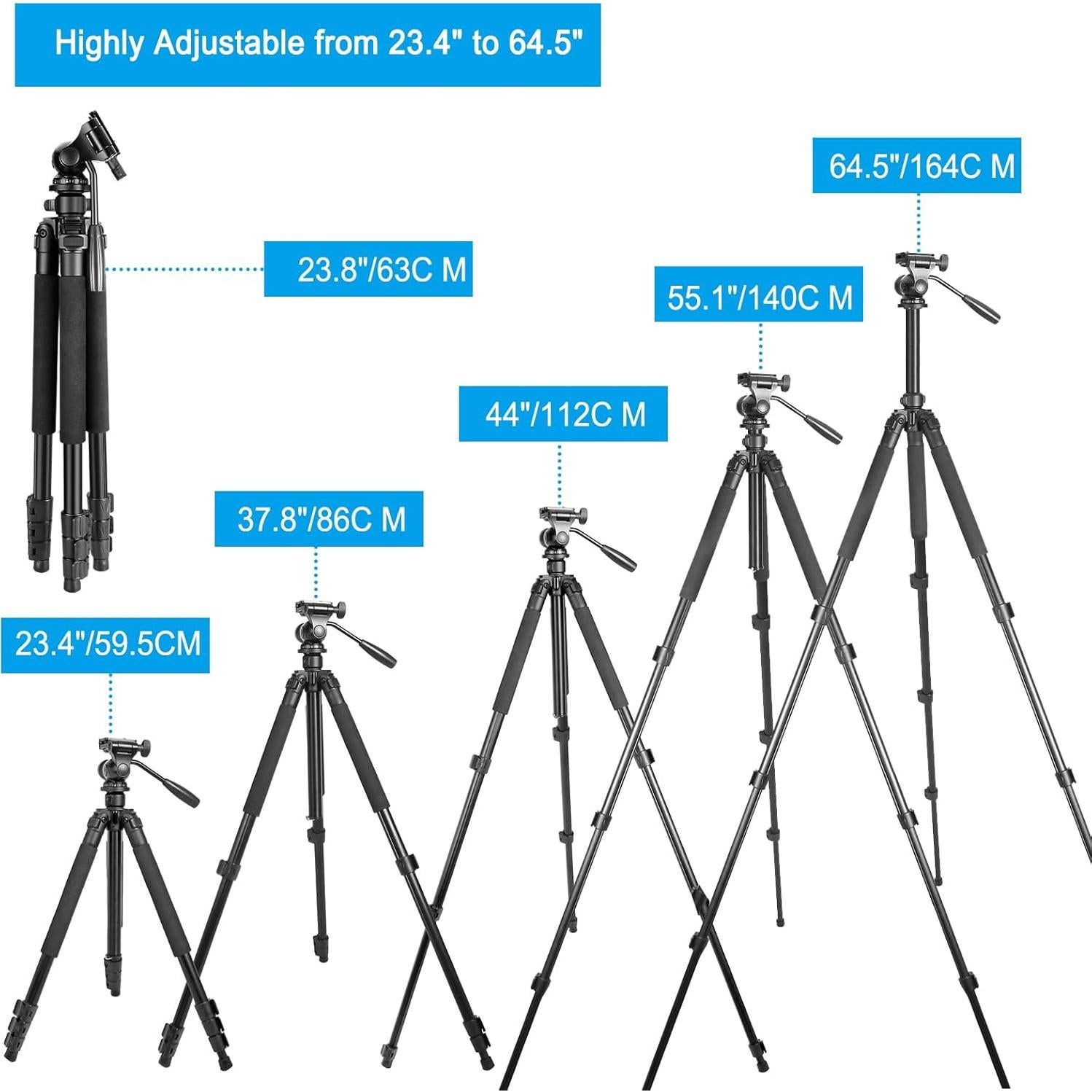 Trípode Portátil de Viaje Celticbird 58.4-164 cm para Cámaras