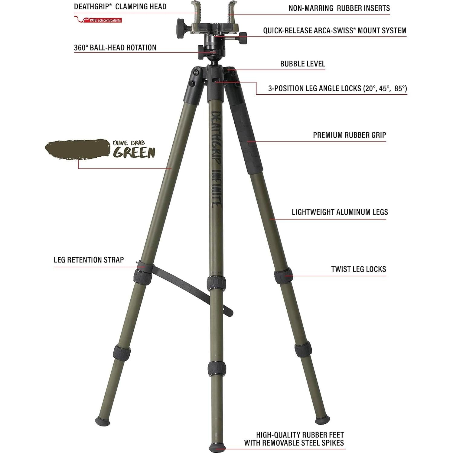 Trípode de Aluminio BOG DeathGrip Infinite 3.63 kg 360°