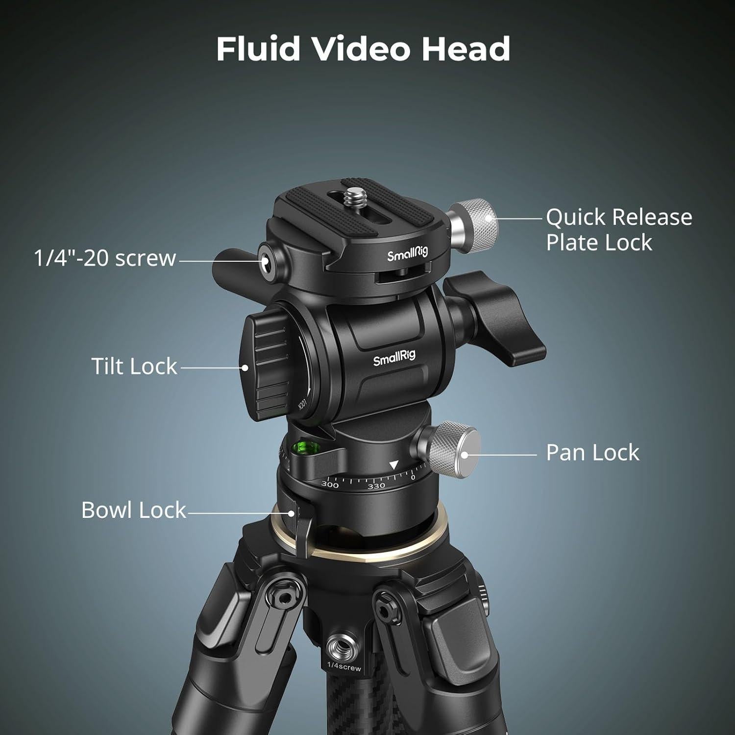 Trípode de Viaje SmallRig de Fibra de Carbono 158cm 3kg