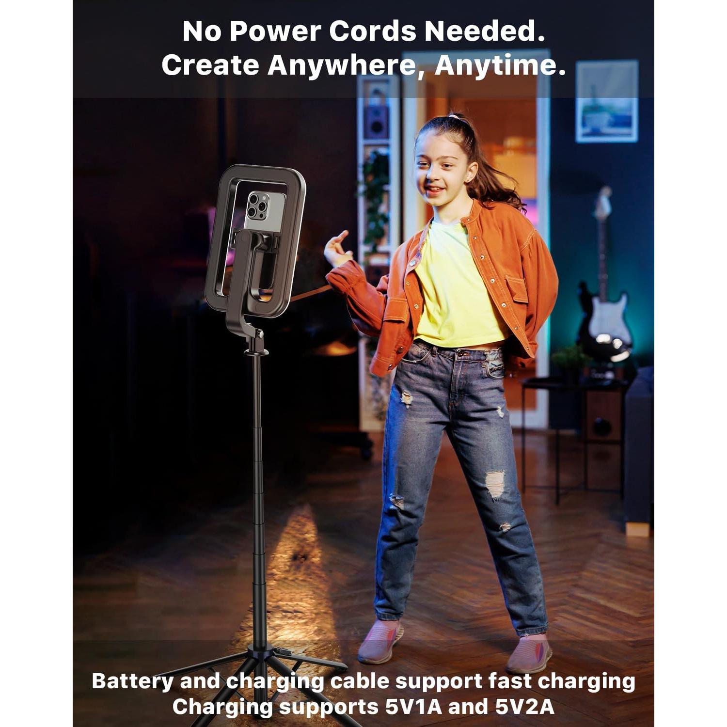 Luz de Anillo Selfie M MYBAT PRO con Trípode 182.88 cm