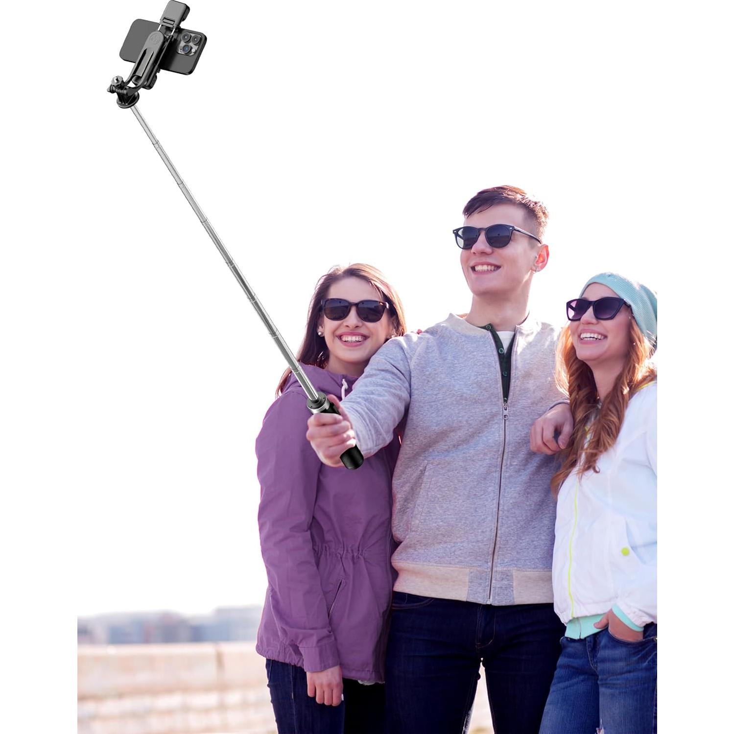 Trípode para Selfie SelfieShow 135cm con Luz y Control Remoto