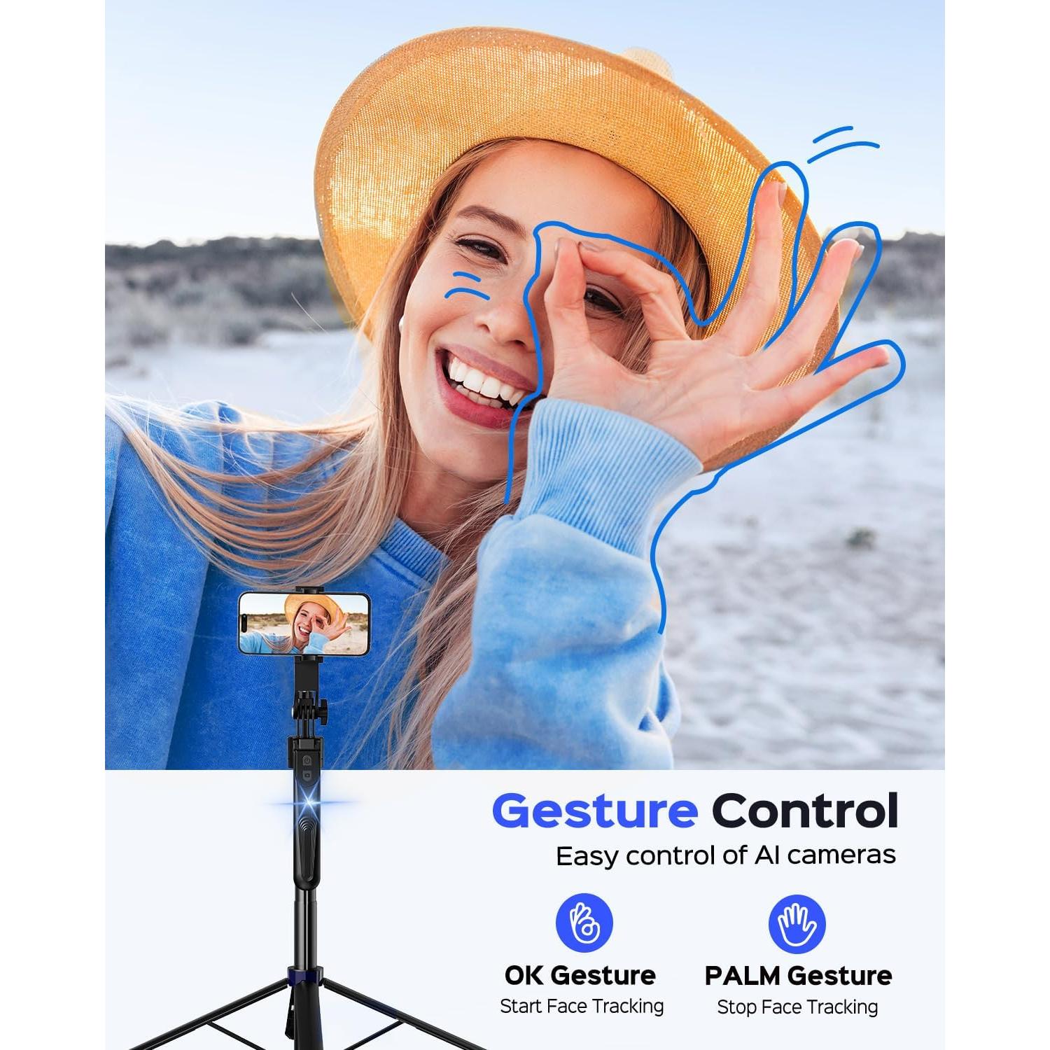 Trípode Automático NEMOVA 68" Seguimiento Facial Control Remoto