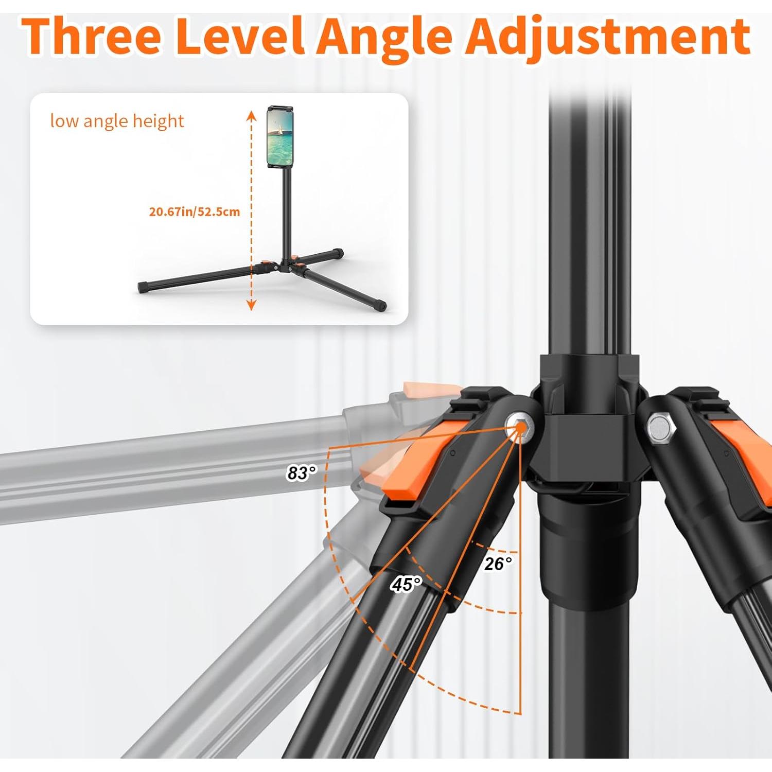 Soporte de Piso para Tableta XXZU 182cm Ajustable 360°