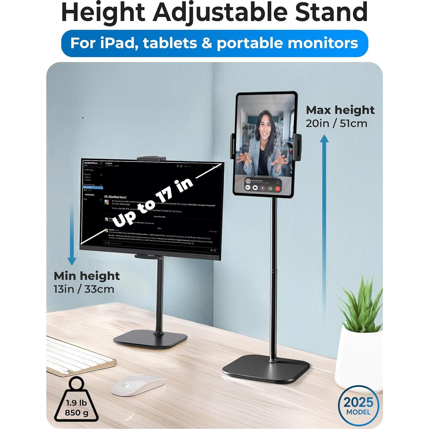 Soporte Ajustable para iPad Cooper TabStand Negro Noche 30 cm