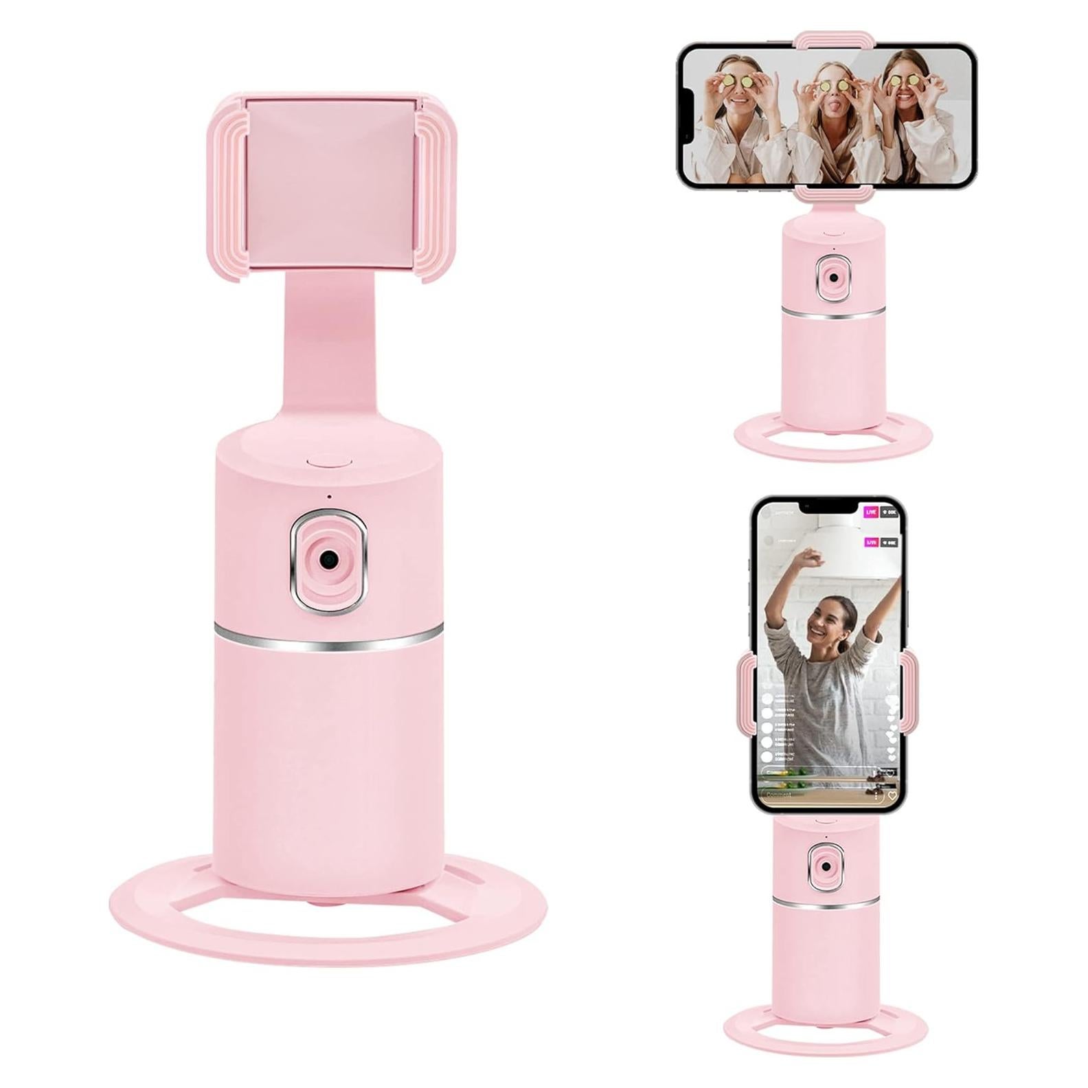 Trípode de Seguimiento Facial Mcbazel MT-010411 Rosa 360°